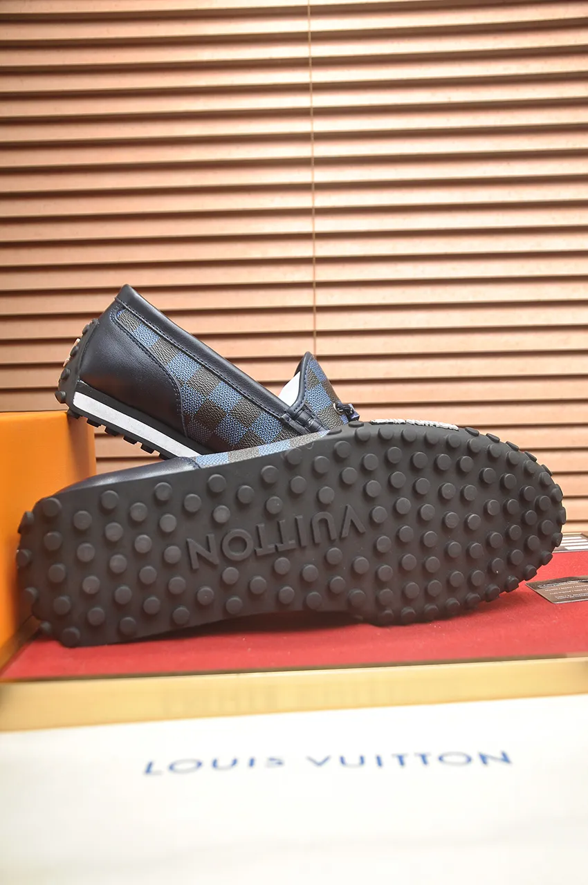 Men's men's shoes💰660💶[LOUIS VUITTON] (original order) new style🍀LV Louis Vuitton* - top version of LV classic beanie shoes! Made of imported original single cowhide, original leather side strips and wear-resistant rubber outsole! High quality products! Code number 39-45 (45 customized)
